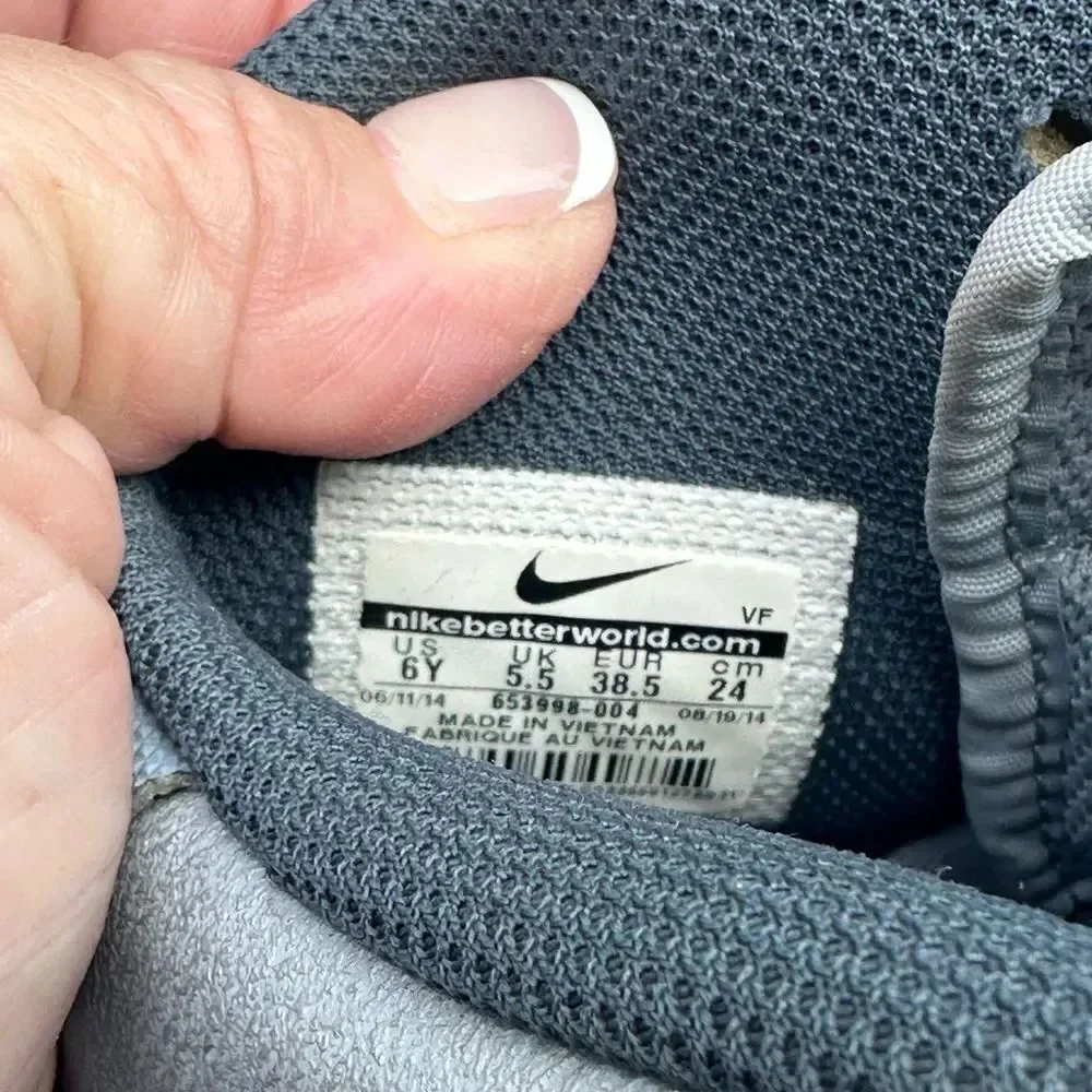 Nike Gray and Black High-Top Sneakers